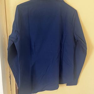 Blue Formal Fitted Shirt