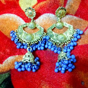 Blue Jhumka