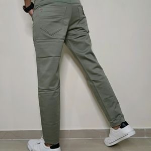 Kaulin 1027 Men's Double Cloth Knitted Green Pant