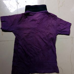 Purple Tshirt For 6-8 years Boys