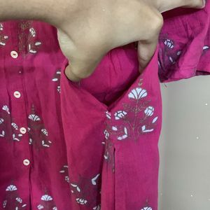 Rose Colour Kurta