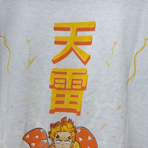 Anime Oversized White T-shirt For Women