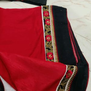 Half And Hal Saree With Blouse