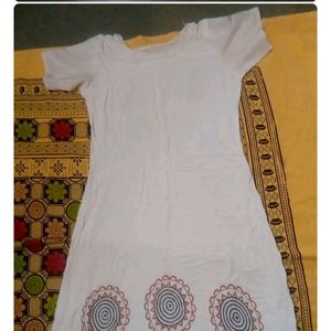 White  Umbrella Kurti