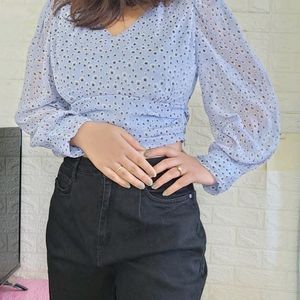 New With Tag Stylish Branded Top Polka Dots Prints