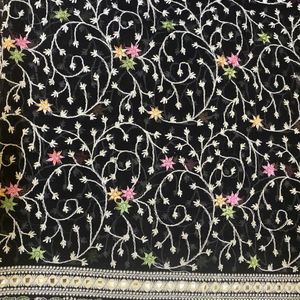 Georgette Chikankari Saree