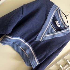 Pinterest Blue Aesthetic Baggy Sweater