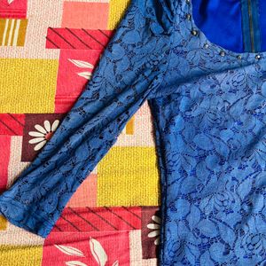 Women Blue Stylish Top