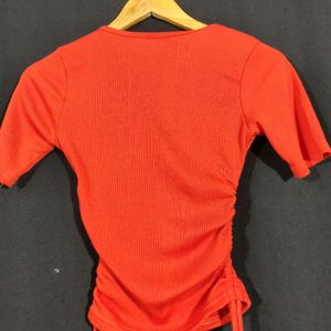 Orange Cropped Top ( Women)