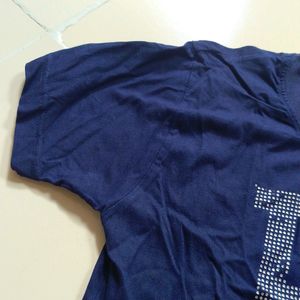 HALF SLEEVES BLUE T SHIRT