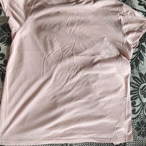 Dull Baby Pink Tshirt For Women