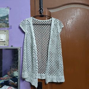 Combo Of Casual Over Netted Top