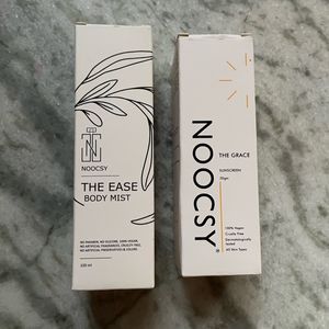 combo noocsy body mist and sunscreen