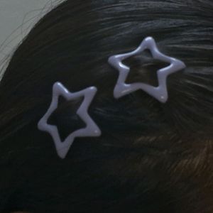 Star Shaped Clips . Pair Of 2