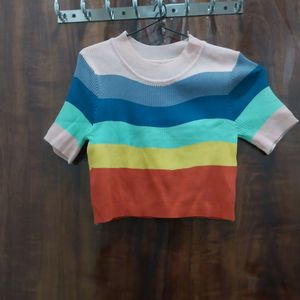 Rainbow Crop Top