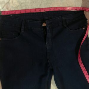 Never Wear Dark Blue Demin Jeans With Length 38