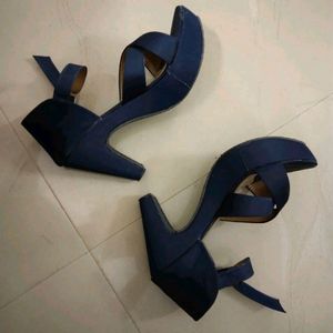 Blue High Heels