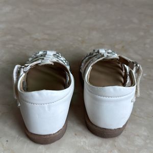 Silver White Sandal