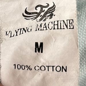 Flying Machine Men Sky Blue Shirt