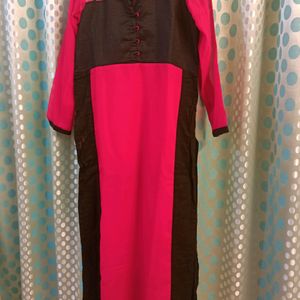 Silk Party Wear Long Kurti, Unused