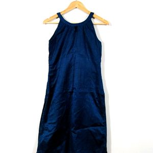 Neon Blue Sleeveless Kurti (Women)