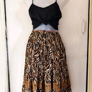 Animal Print Skirt