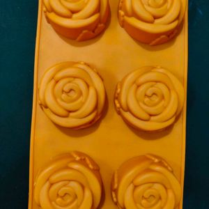 Rose Shape Silicon Mould For Multipurpose Use