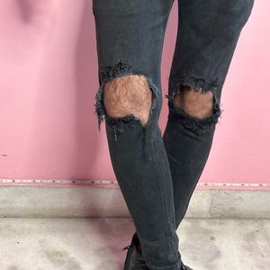 black korean denim boy jeans