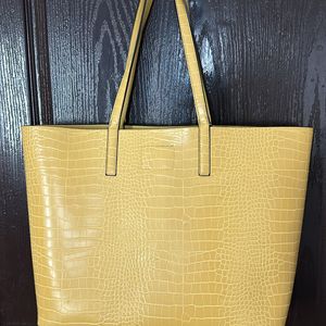 VAN HEUSEN Reversible Tote Bag Mustard