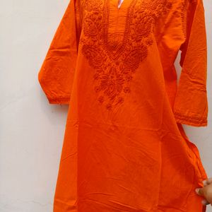 Chikankari Pure Cotton Kurta