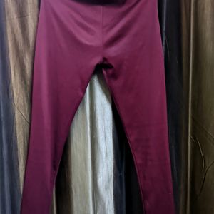 Leggings For Exercise ,Fashion (Maroon)