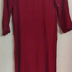 Maroon Kurti