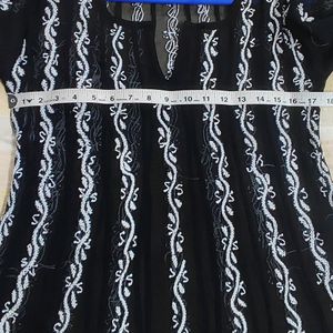 Chikankari Georgette Kali Ka Kurta