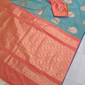 Butter Silk Saree With Blouse