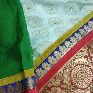 Gorgeous Heavy Lehenga Pattern Saree