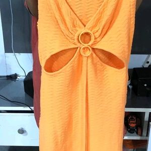 Orange Mini Dress