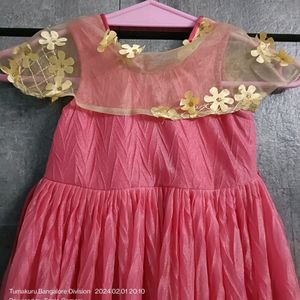 Stitched Frill Gown For Kids