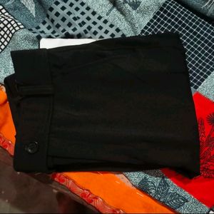 Black pants are very soft fabric