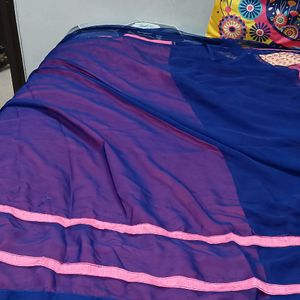 Beutiful Dual Shade Saree