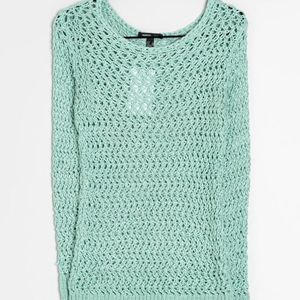 Mango Y2k Crochet Pullover Sweater