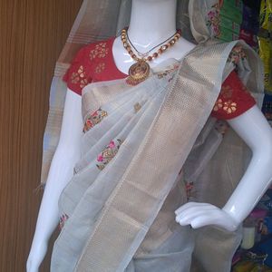 Jari Border Saree