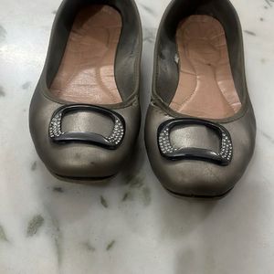 Women Bata Grey Ballerina