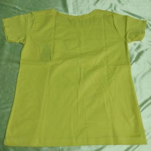 Yellow Cotton T-shirt