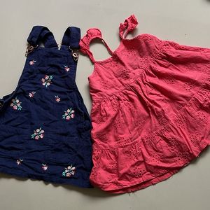 Combo: Girls Trendy Cotton Frocks. CASH ONLY