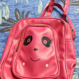 Cute Pink Kids Backpack, With 2 Compartments