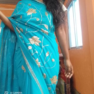 Blue Colour Saree