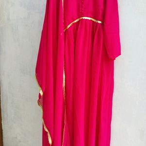 Stylish Gown With Dupatta