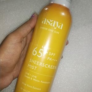 Asaya Sunscreen Spray 65+Spf Pa+++