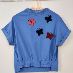 Brand New High Neck Butterfly Top