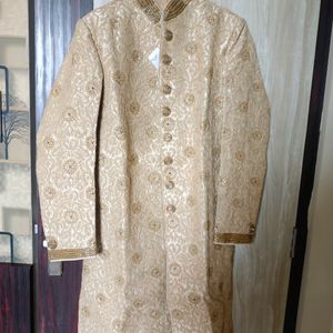 Beige Sherwani